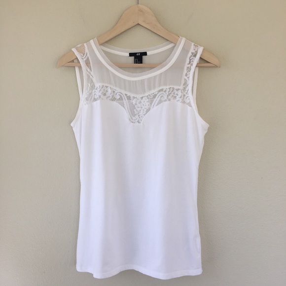H&M Tops - H&M Sheer Accent Tank